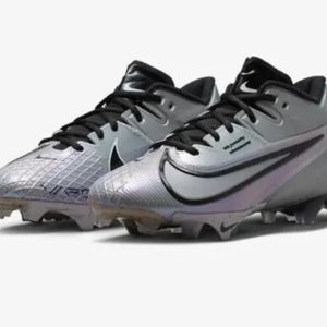NIKE VAPOR EDGE ELITE 360 2 FOOTBALL CLEATS SILVER MEN'S SIZES NWOB SZ.11.5